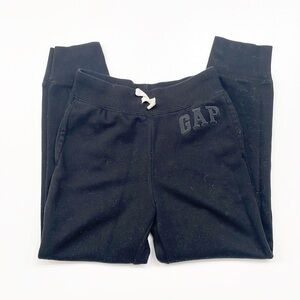 GAP kids black fleece lined sweatpants